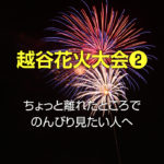 越谷花火大会2019の穴場スポット!混雑を避けてのんびり見られる場所は?