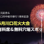川口花火大会(2019.5月18日)どこで見る?有料・無料穴場スポット紹介