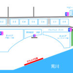 川口花火大会2019(5月18日) 仮設トイレ・喫煙所・ゴミ箱の設置場所